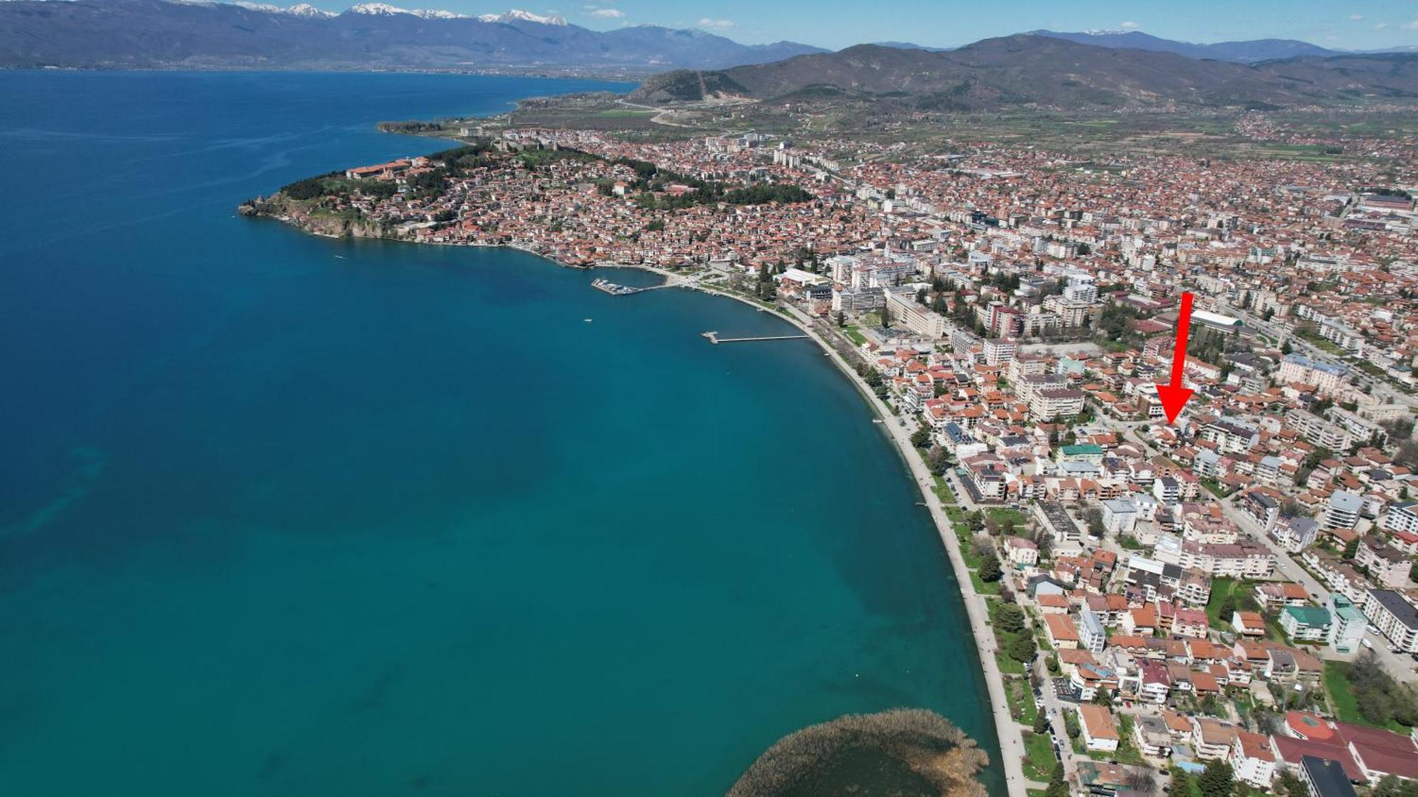 Blue Lake Hostel Ohrid Bagian luar foto