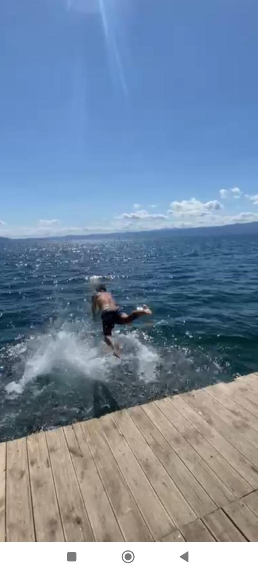 Blue Lake Hostel Ohrid Bagian luar foto