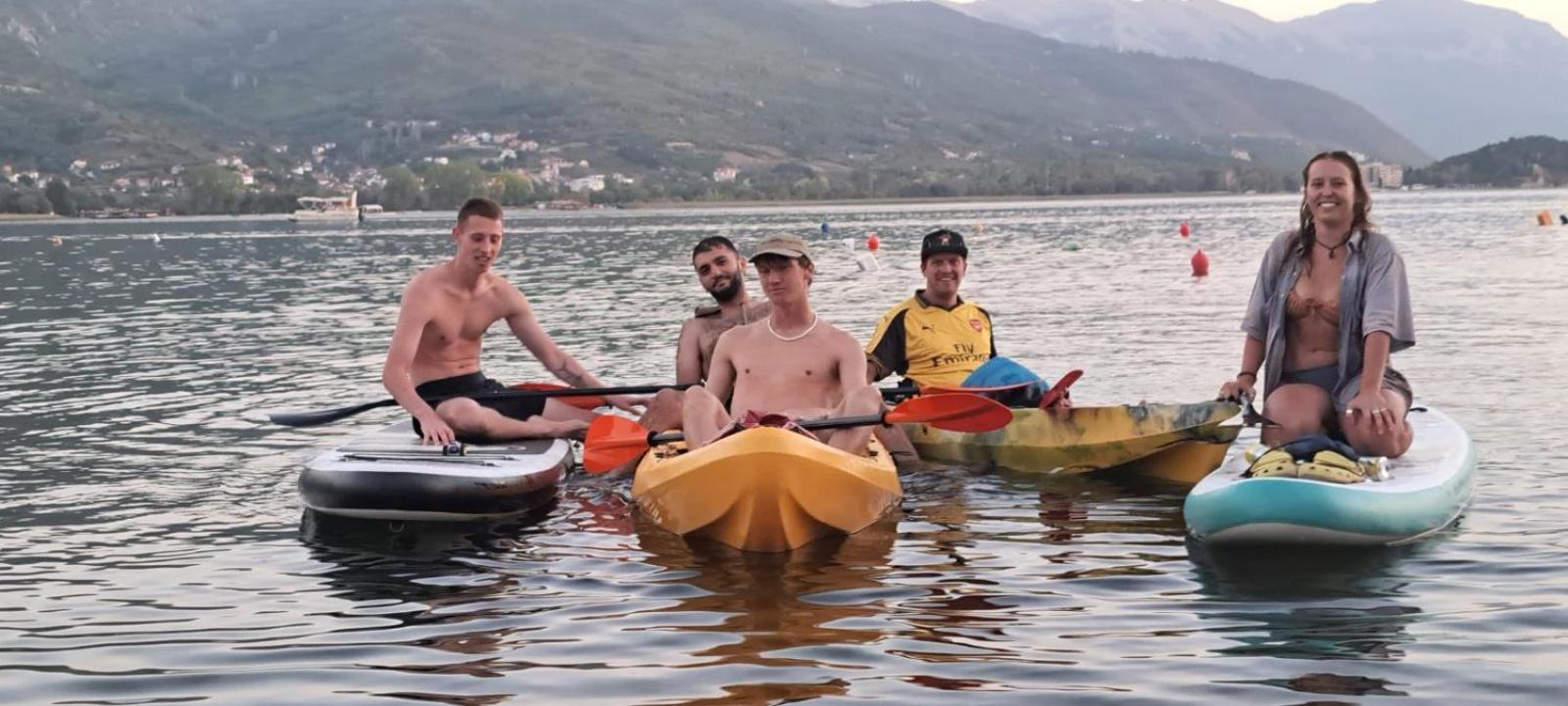 Blue Lake Hostel Ohrid Bagian luar foto