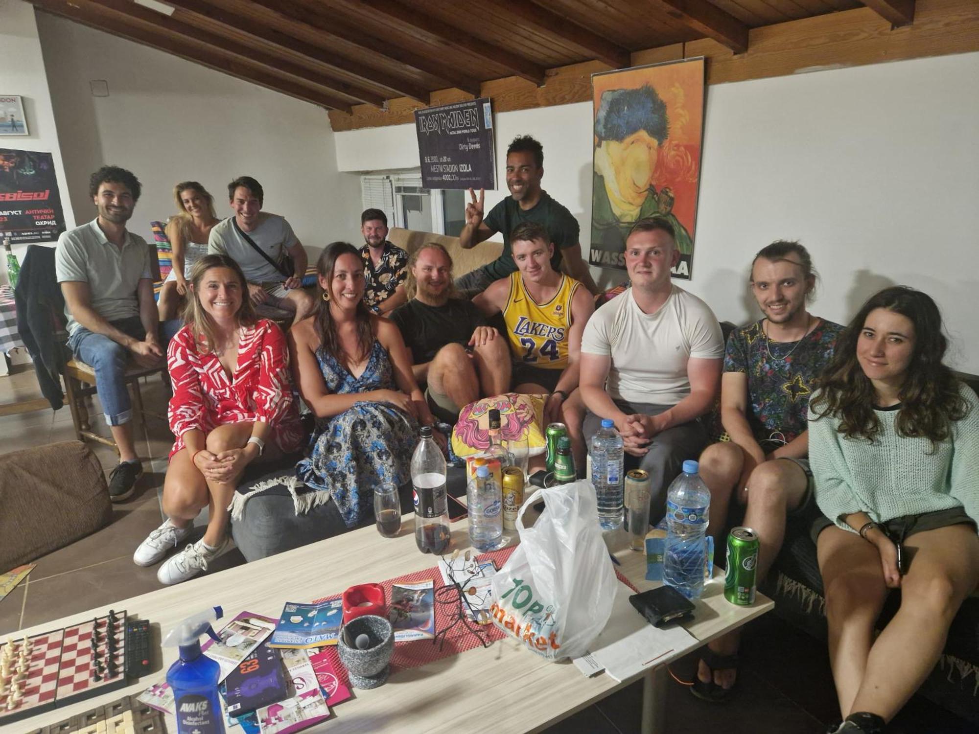 Blue Lake Hostel Ohrid Bagian luar foto